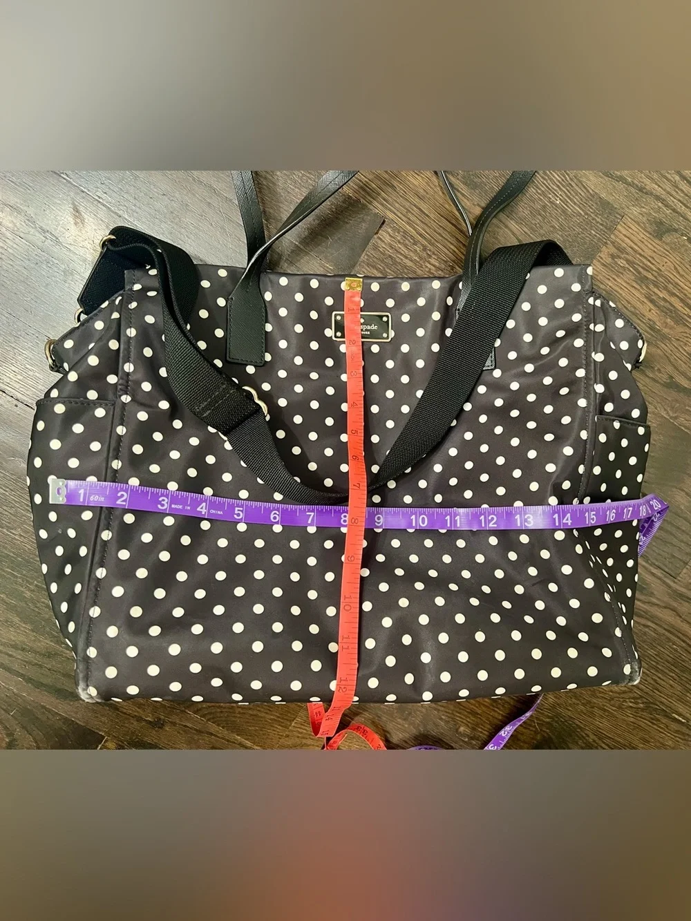 Kate Spade New York Taden Blake Avenue Polka Dot Diaper Bag - Picture 9 of 9